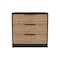 Tuhome Kaia 3 Drawers Dresser, Superior Top, Black/Pine CTA4224 - alternate 8